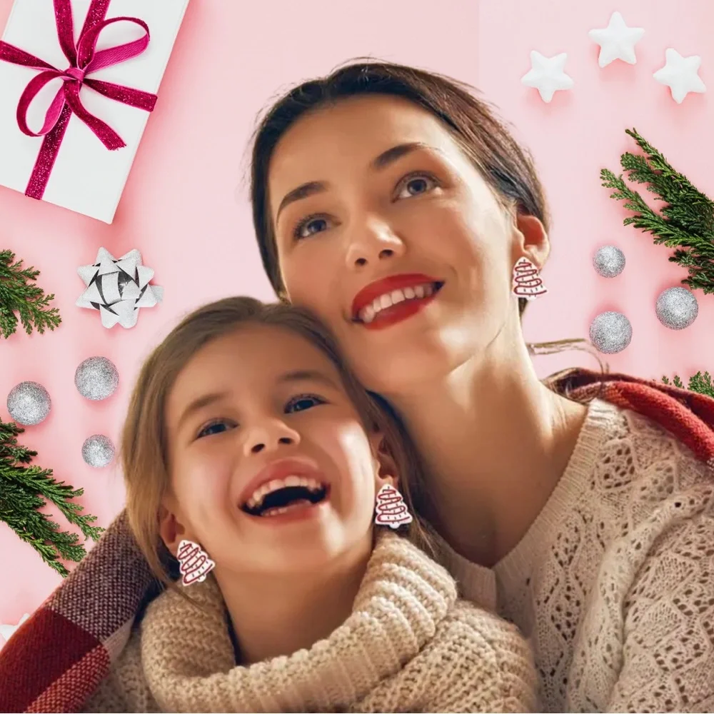 Festive Little Debbie Christmas Tree Earrings
